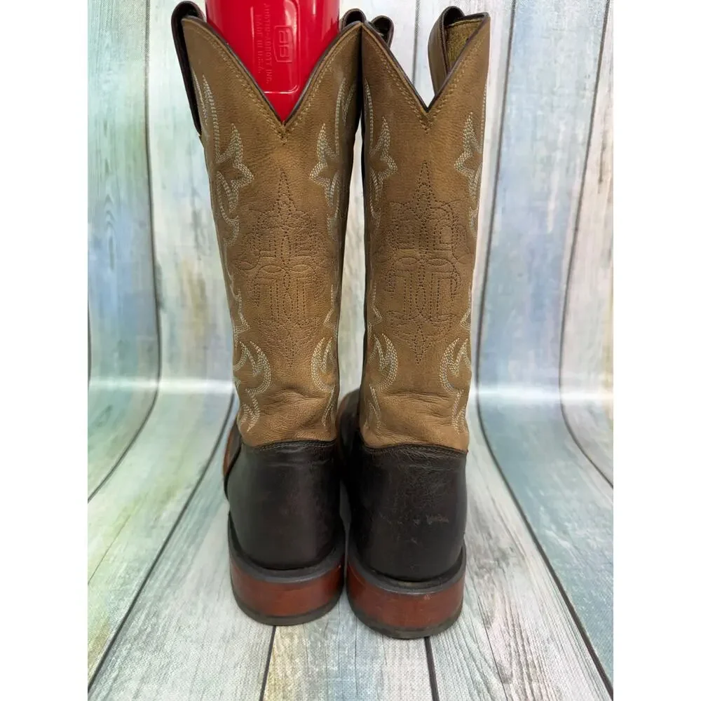 Tony Lama San Saba Francita Western Cowboy Boots Cross Inlay Women's Size 9.5 - Picture 4 of 8